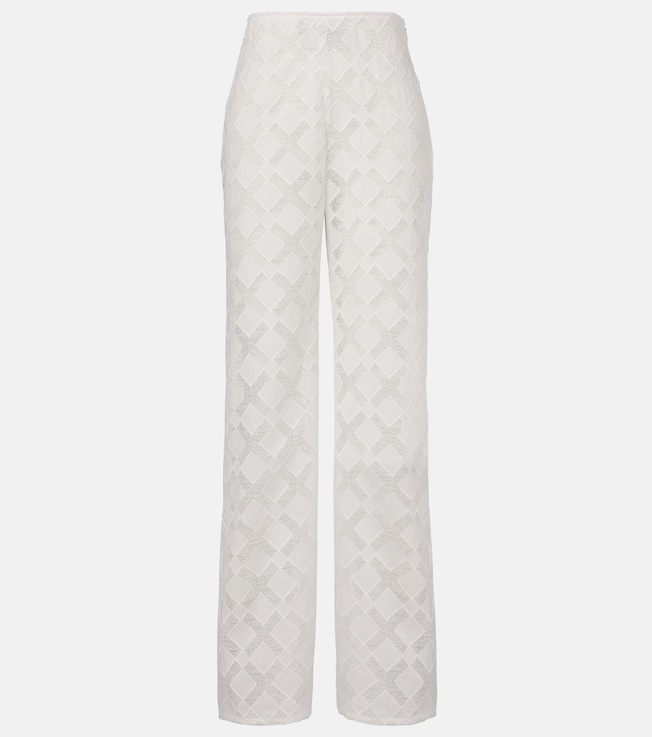 Kaia embroidered wide-leg pants | Tove