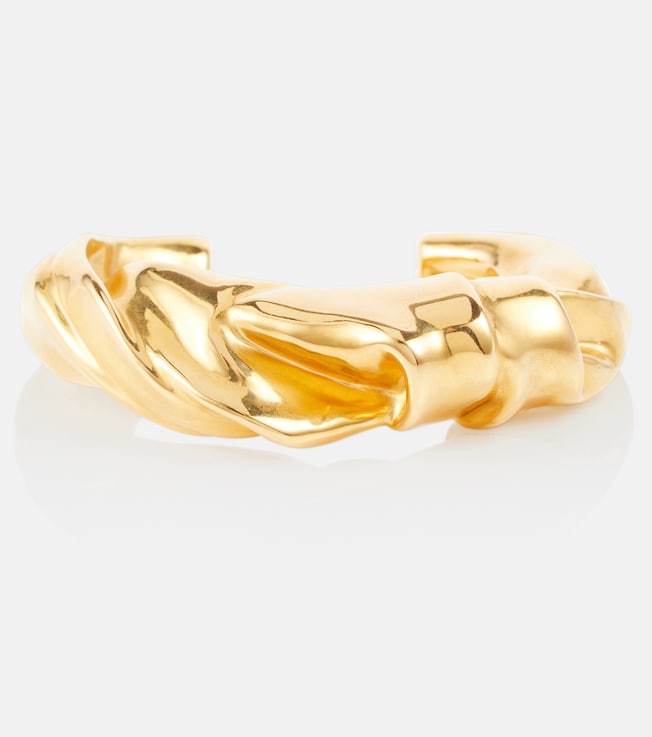 Twisted brass arm cuff | Loewe