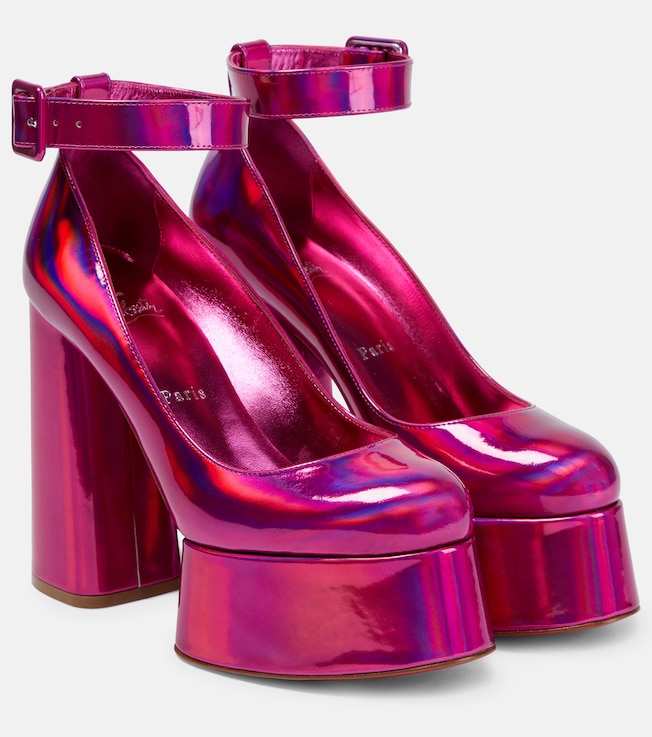 Yazefir leather platform pumps | Christian Louboutin