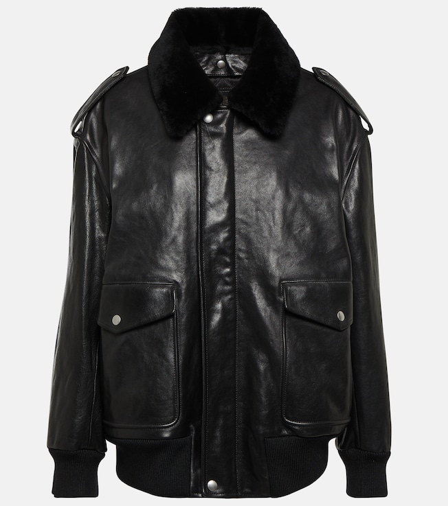Leather bomber jacket | Prada