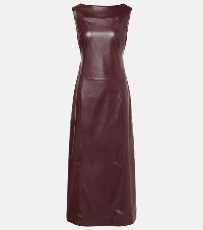 Open-back leather midi dress | Proenza Schouler