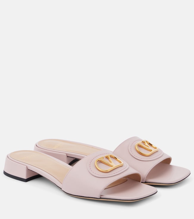 VLogo leather slides | Valentino Garavani