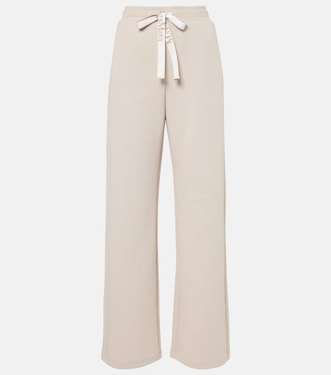 Bali cotton-blend jersey wide-leg pants | 'S Max Mara
