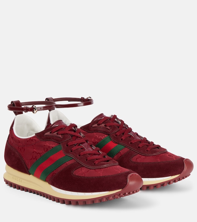 Re-Motion suede-trimmed sneakers | Gucci