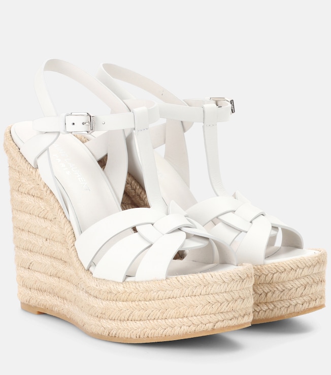 Tribute 130 leather espadrilles | Saint Laurent