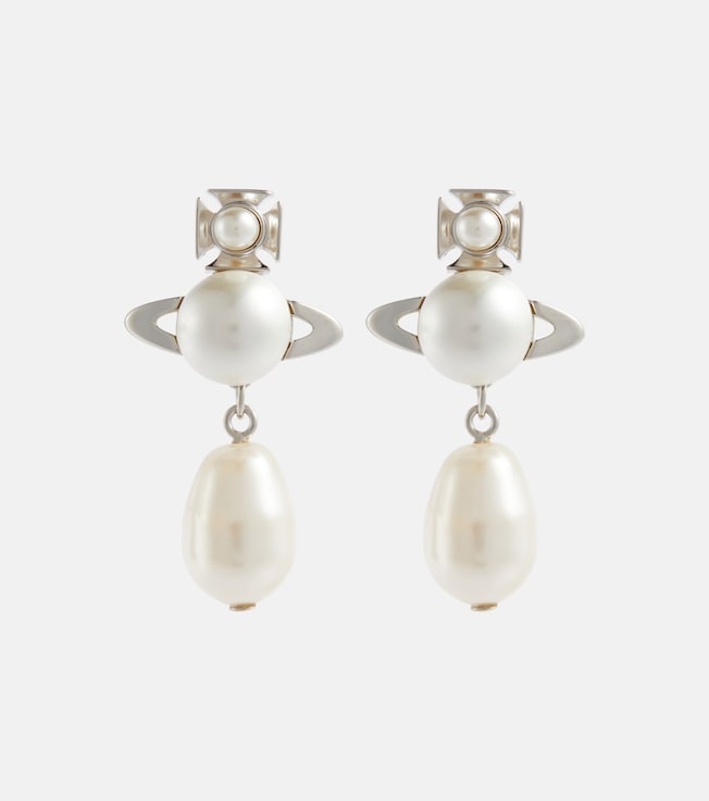 Inass faux pearl drop earrings | Vivienne Westwood