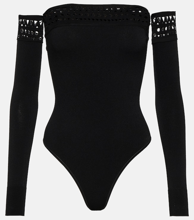 Vienne off-shoulder bodysuit | Alaïa