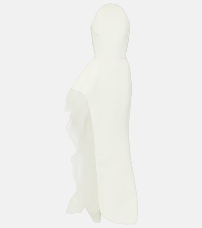 Bridal Epitome tulle-trimmed crêpe gown | Maticevski