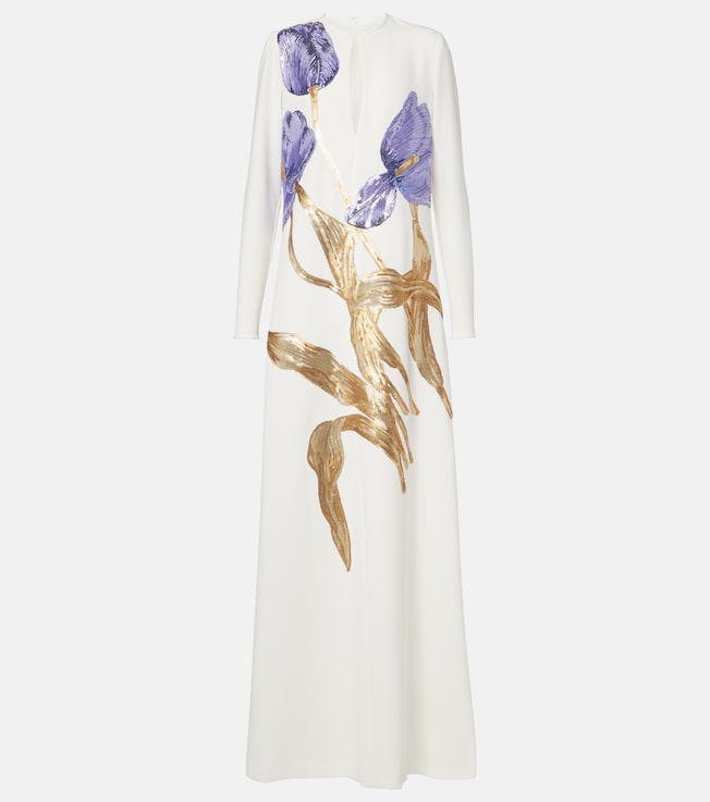 Malvina sequined crêpe gown | Costarellos