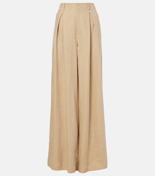 Greer silk and linen wide-leg pants | Ralph Lauren Collection