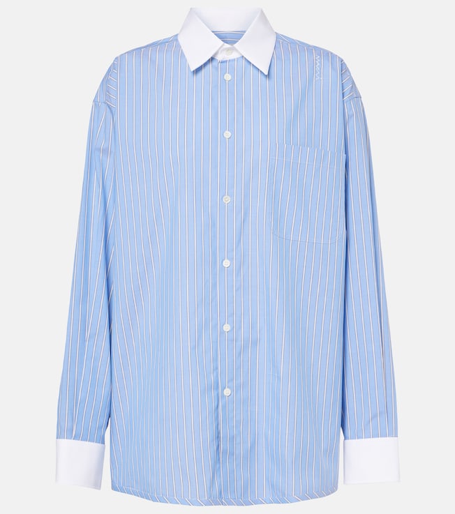 Pinstripe cotton poplin shirt | Marni