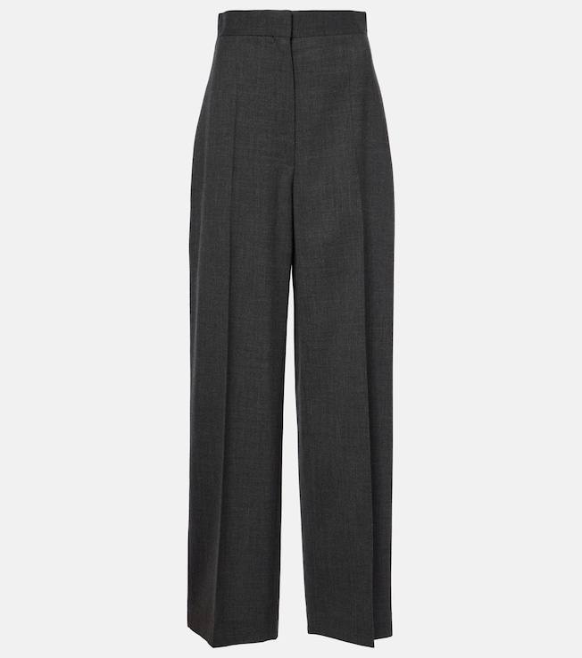 Gordon virgin wool wide-leg pants | The Row