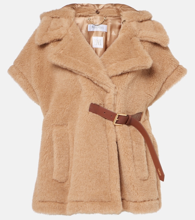 Belted wool, cashmere, and silk cape | Max Mara