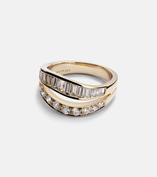 18kt gold ring with diamonds | Anita Ko