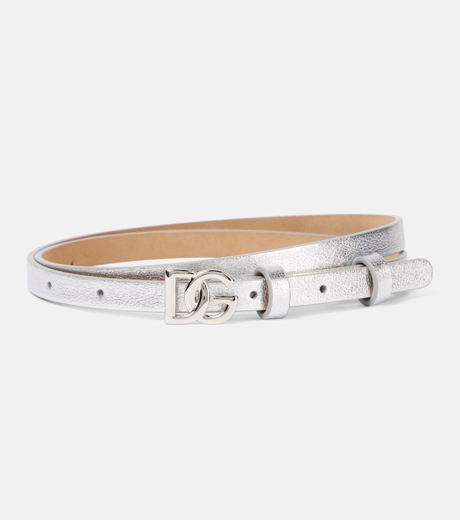 DG 10mm metallic leather belt | Dolce&Gabbana