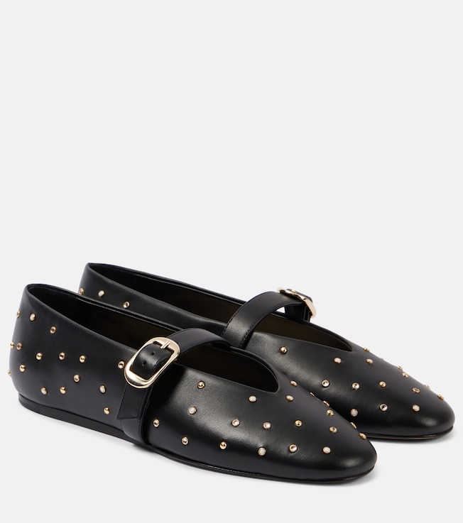 Stella embellished leather ballet flats | Le Monde Béryl