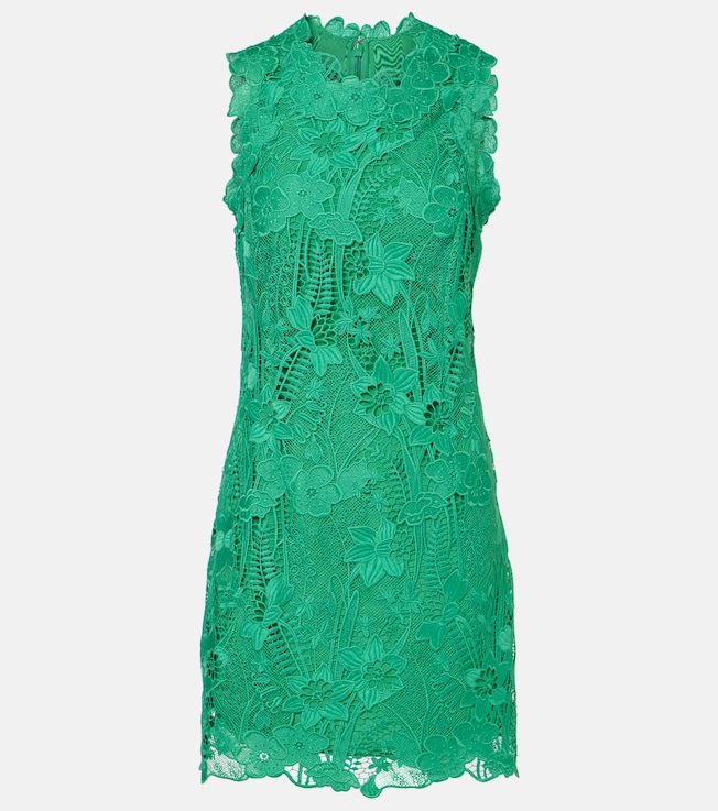 Floral lace minidress | Monique Lhuillier