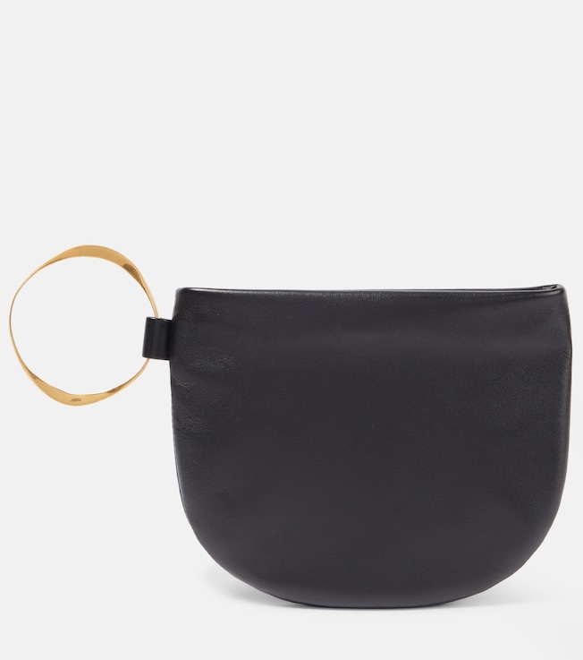 Geo leather clutch | The Row