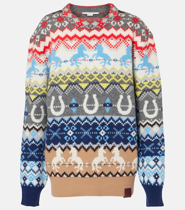 Fair Isle intarsia wool sweater | Stella McCartney