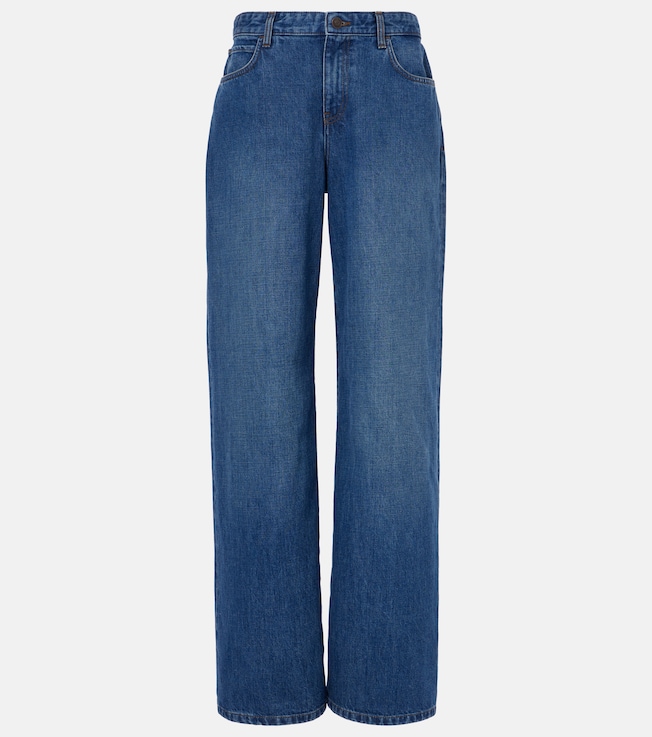 Eglitta high-rise wide-leg jeans | The Row