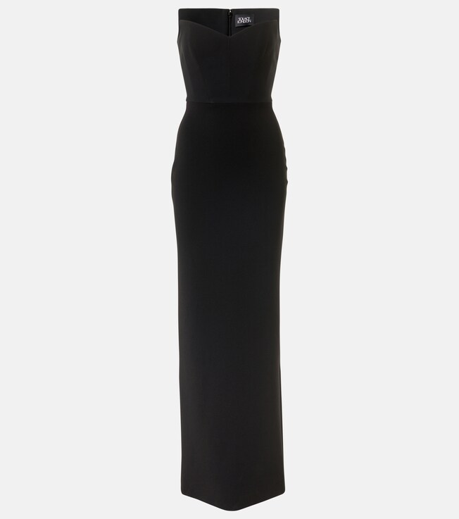 Malla crêpe corset maxi dress | Solace London