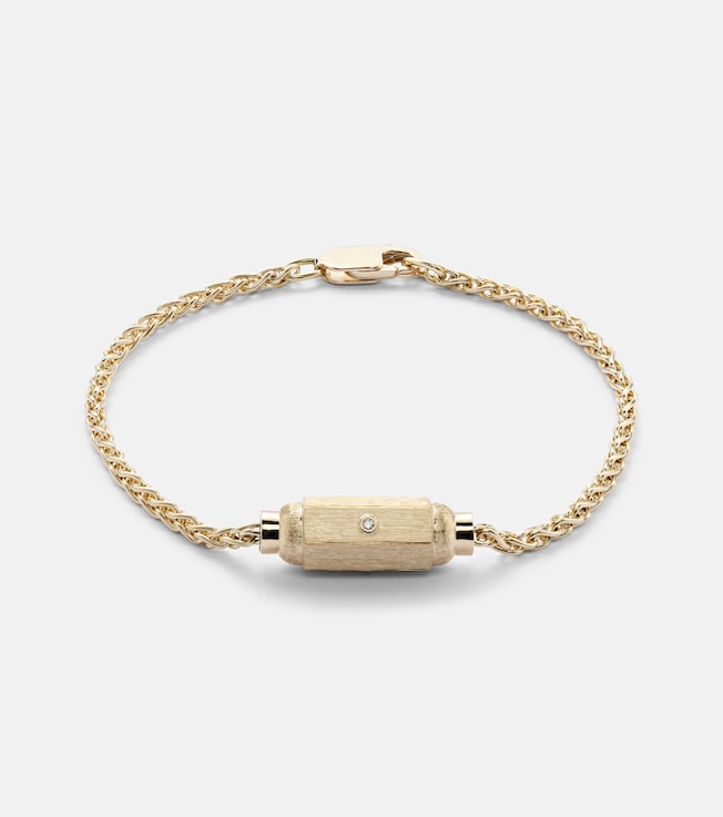 Coco Micro 18kt gold bracelet with diamonds  | Marie Lichtenberg