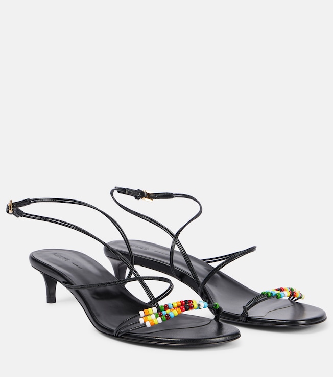 Loop 35 beaded leather sandals | Khaite