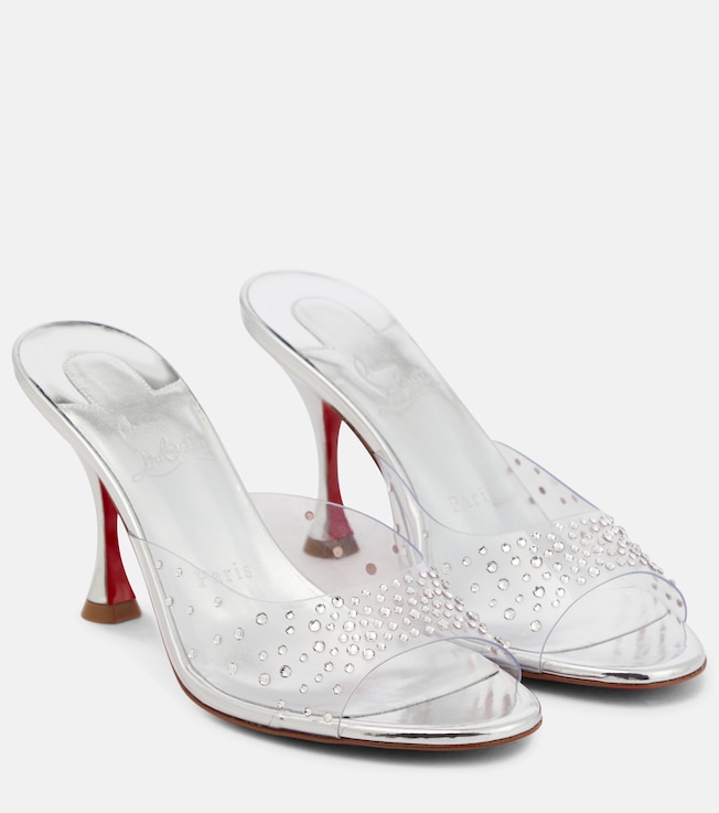Degramule 85 embellished mules | Christian Louboutin