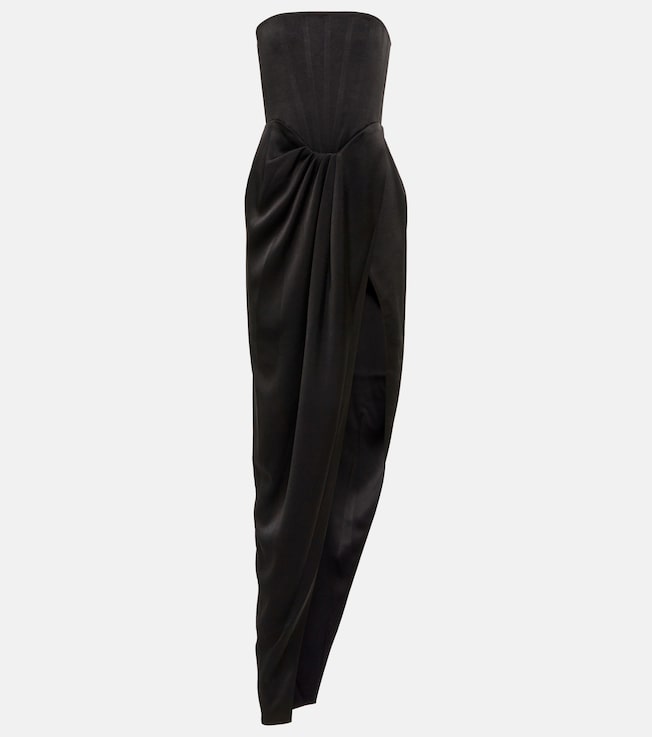 Ledger strapless satin gown | Alex Perry