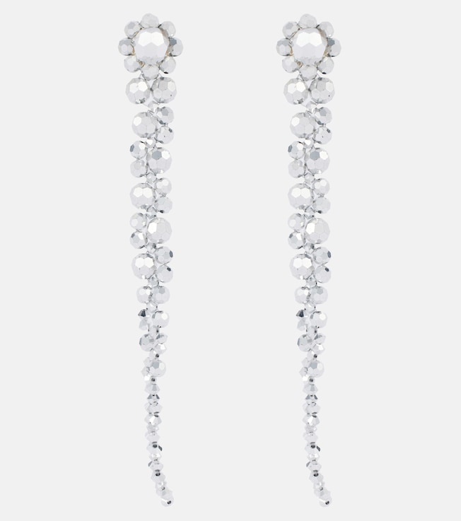 Drip crystal-embellished drop earrings | Simone Rocha