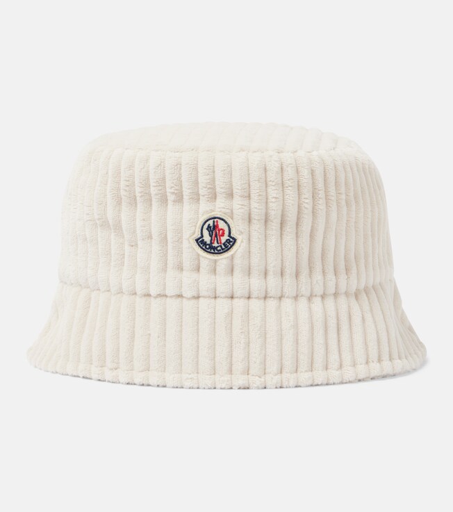 Logo corduroy bucket hat | Moncler