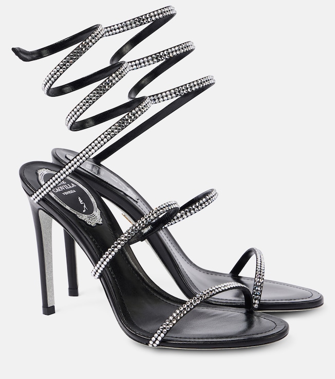Cleo 105 embellished satin sandals | Rene Caovilla