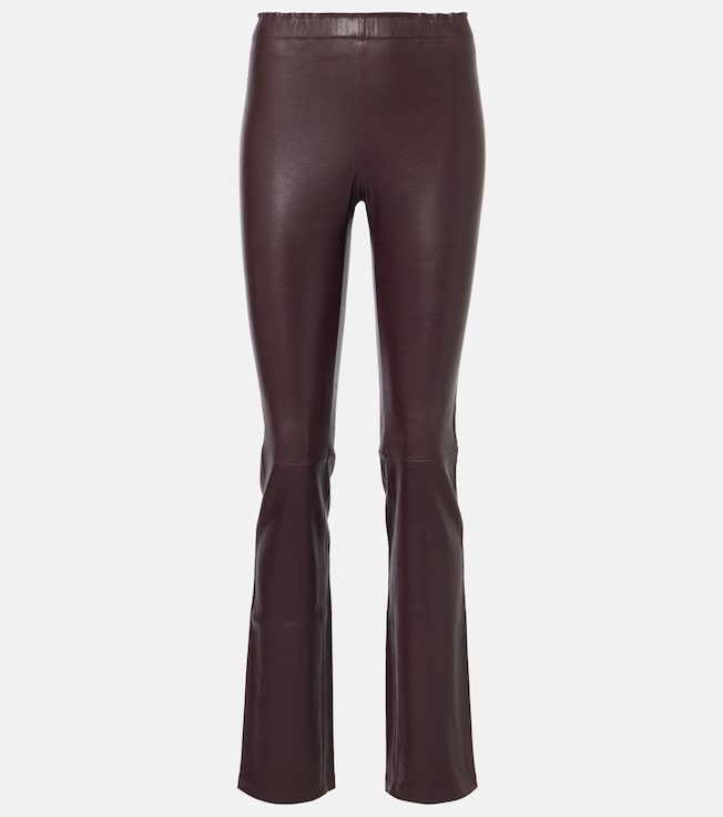 JP Long flared leather leggings | Stouls