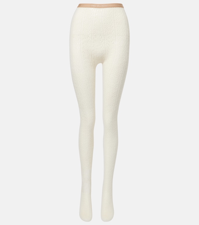 Logo wool-blend tights | Valentino