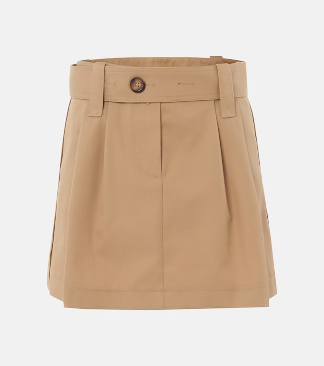 Belted gabardine miniskirt | Moncler