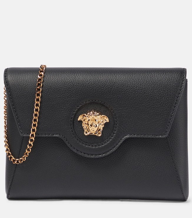 La Medusa leather wallet on chain | Versace