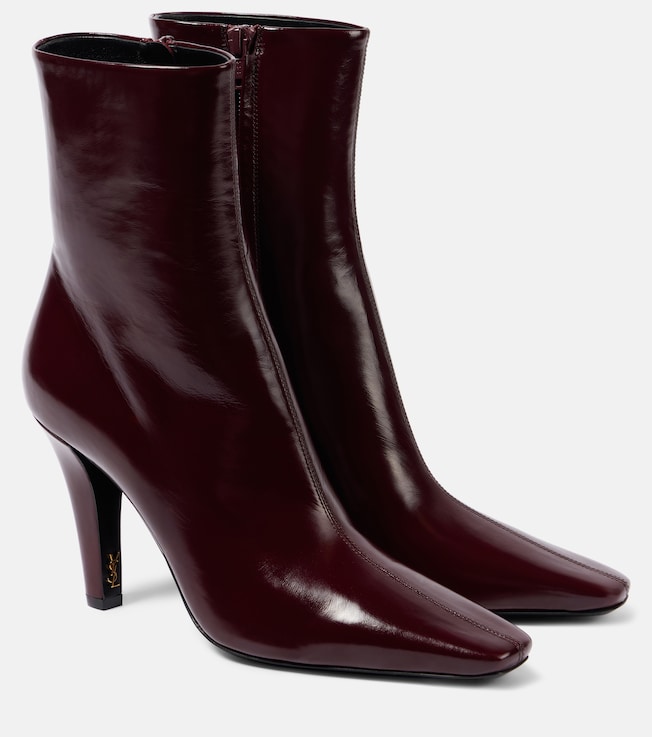 Jill 95 leather ankle boots | Saint Laurent