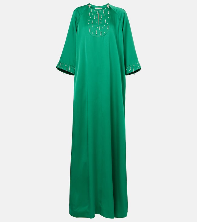 Arles embellished satin kaftan | Emilia Wickstead