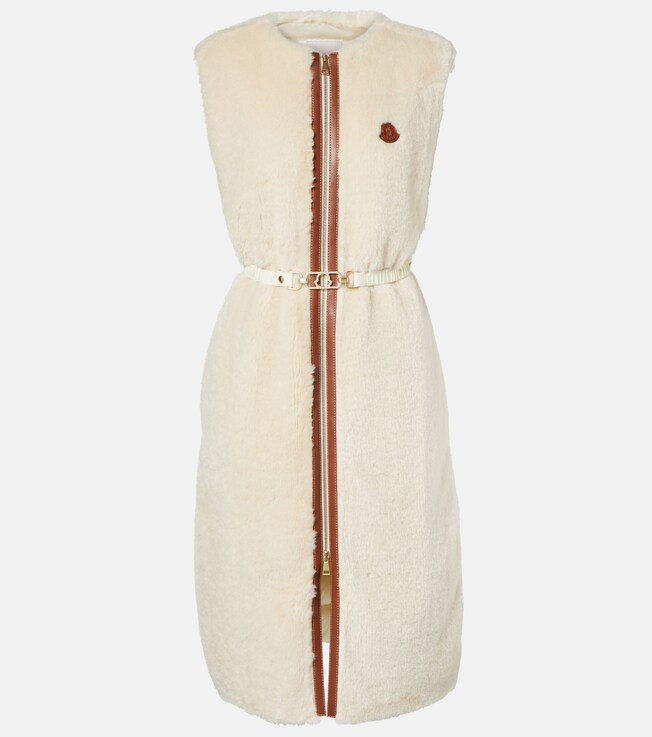 Sorbier faux shearling down vest | Moncler