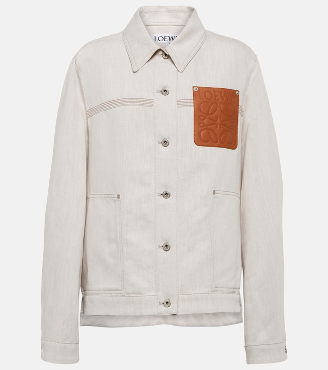Anagram cotton and linen jacket | Loewe