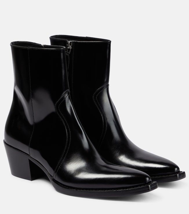 Leather ankle boots | Prada