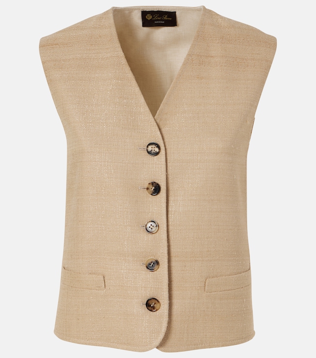 Rob silk vest | Loro Piana