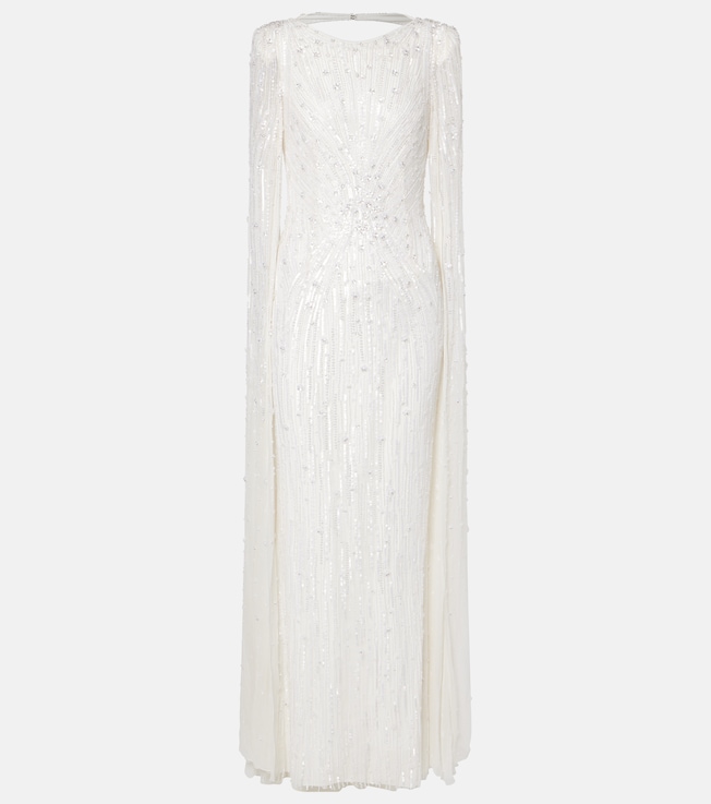Bridal Chasina sequined gown | Jenny Packham