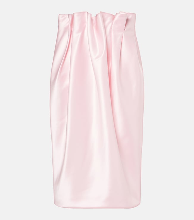Draped satin midi skirt | Simone Rocha