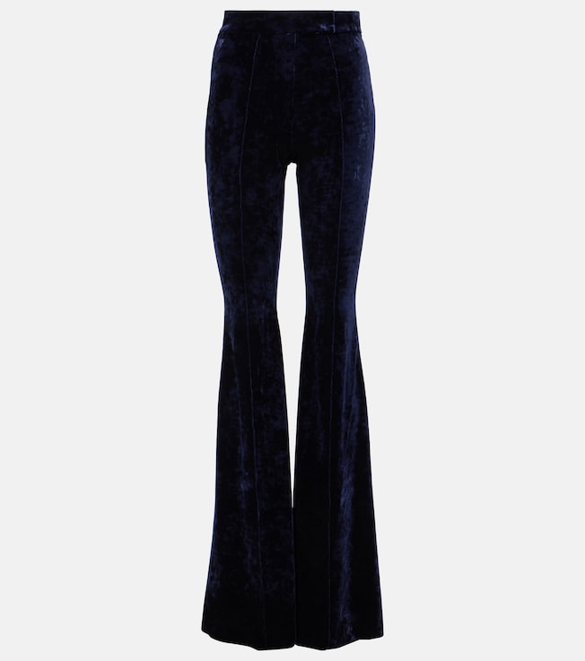 Velvet flared pants | Alex Perry
