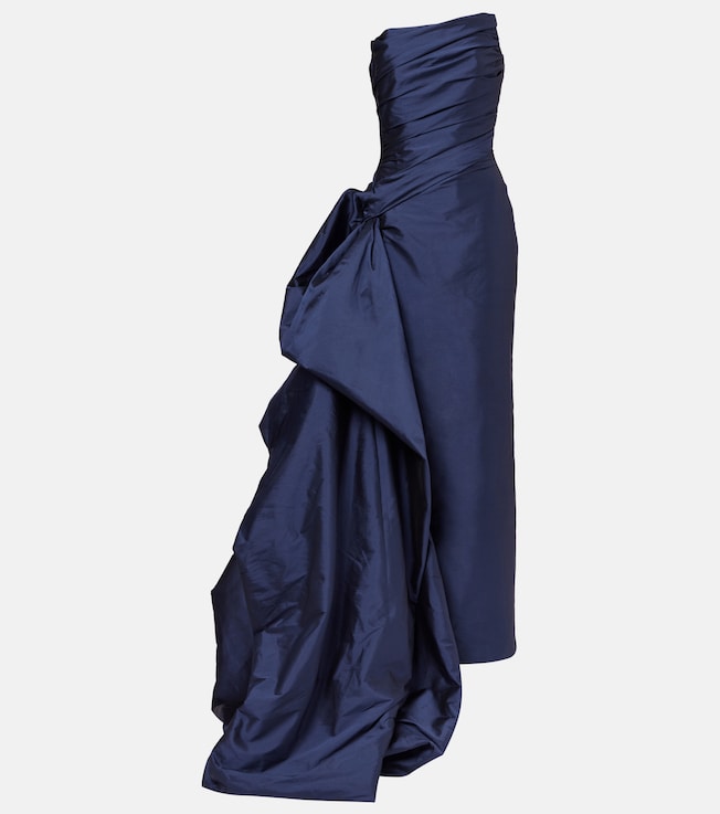 Ruched taffetta gown | Marmar Halim