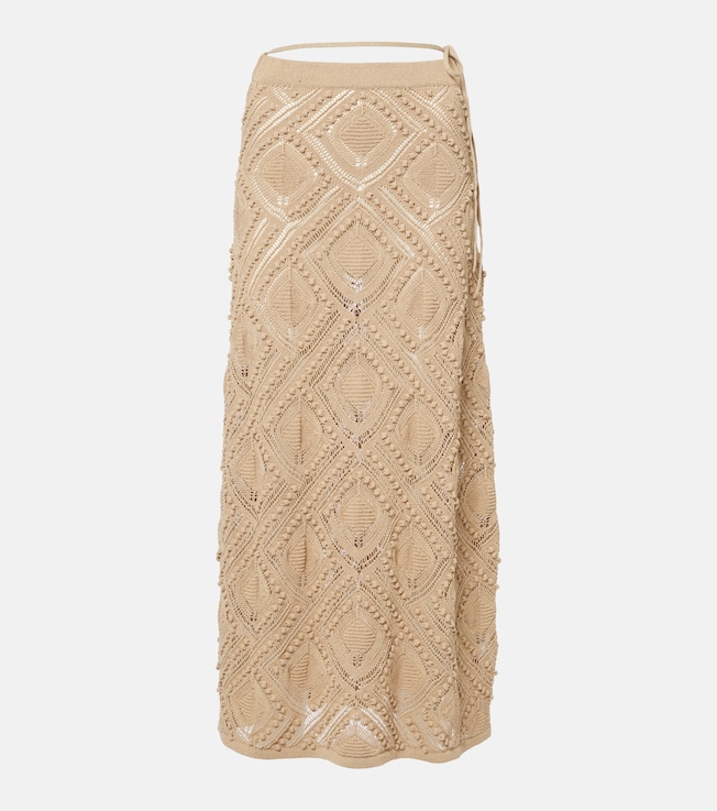 Crochet lace maxi skirt | Xu Zhi