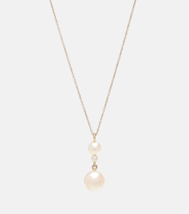 Perla Simple 14kt yellow gold and pearl necklace | Sophie Bille Brahe