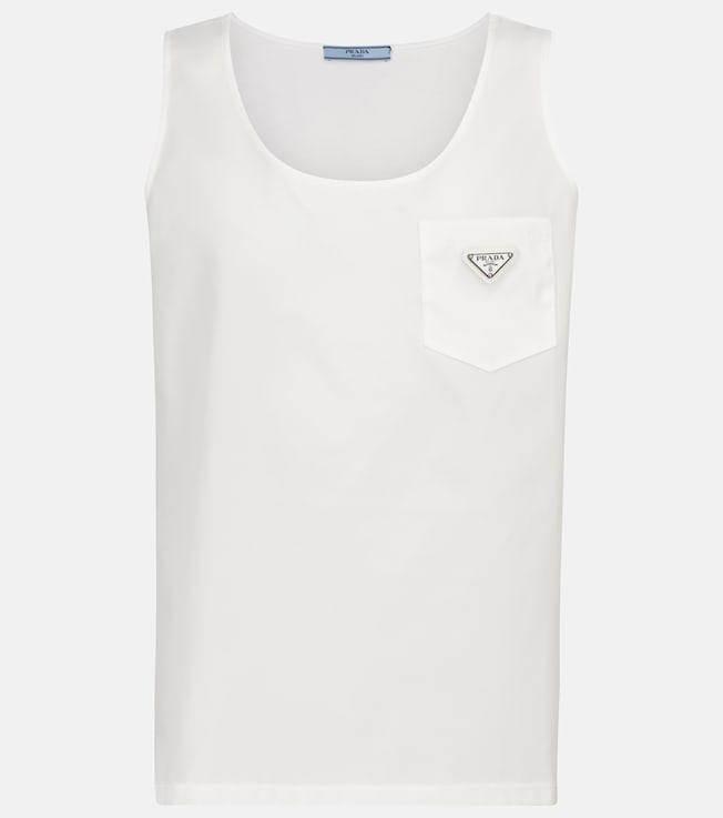 Nylon and cotton tank top | Prada