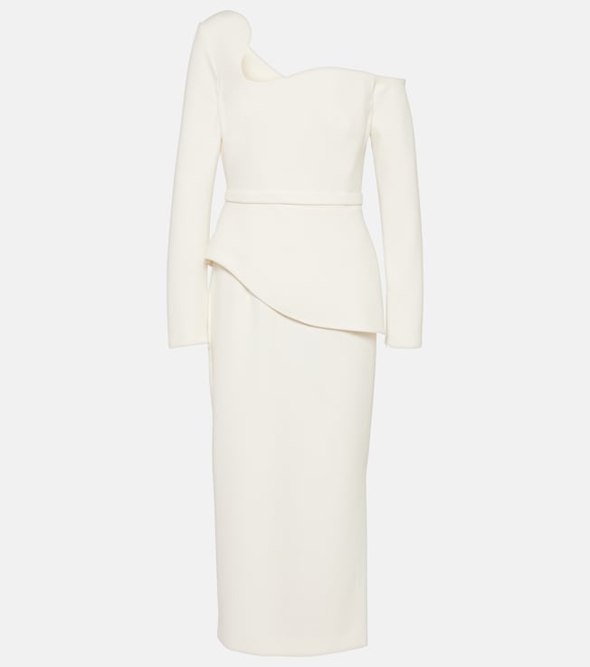 Bridal asymmetric midi dress | Safiyaa